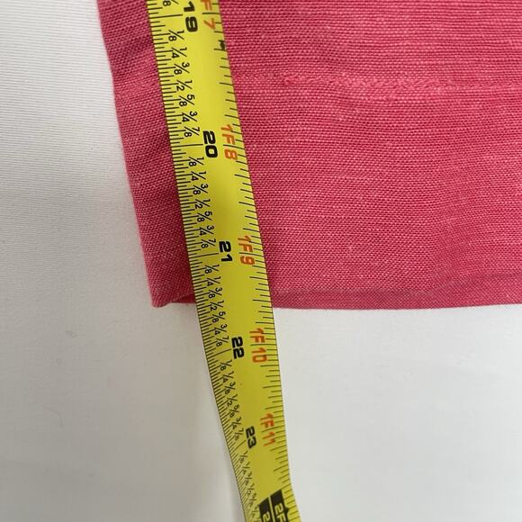 NEW Adini Womens Linen Blend Capri Pant M Vintage Pink Beachy Lagenlook Boho - Picture 7 of 9
